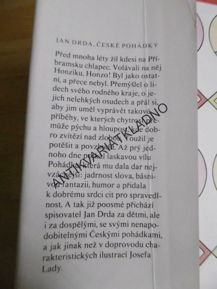 ČESKÉ POHÁDKY, JAN DRDA, JOSEF LADA, 1988, **an
