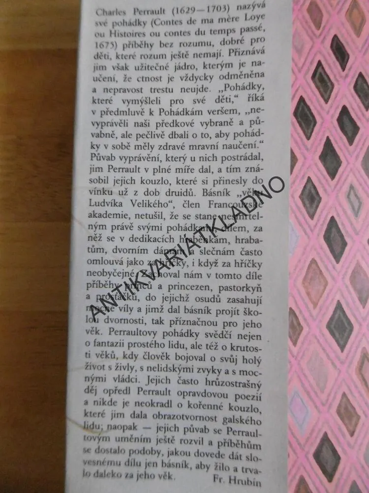 POHÁDKY MATKY HUSY, CHARLES PERRAULT, **an