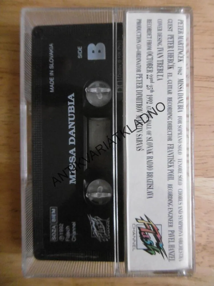 MISSA DANUBIA, PETER MARTINČEK, PETER DVORSKÝ, MC KAZETA 