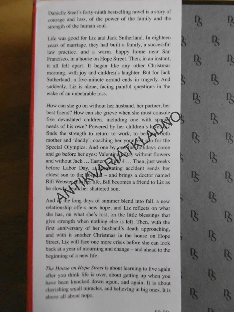 THE HOUSE ON HOPE STREET, DANIELLE STEEL, ANGLICKY, **an