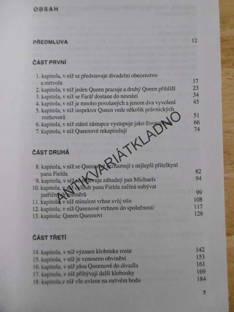 TŘIKRÁT QUEEN OTEC A SYN, ELLERY QUEEN, **an