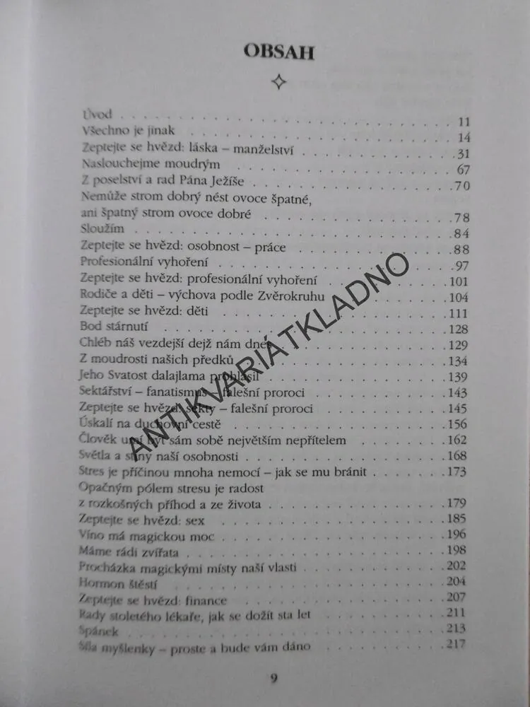TAJEMSTVÍ ŠŤASTNÉHO ŽIVOTA, ZOŠA KINKOROVÁ,