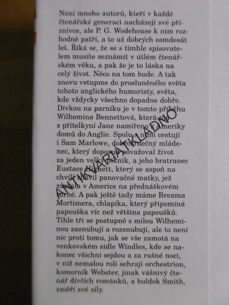 DÍVKA NA PARNÍKU, PELHAM GRENVILLE WODEHOUSE, ADOLF BORN, **an