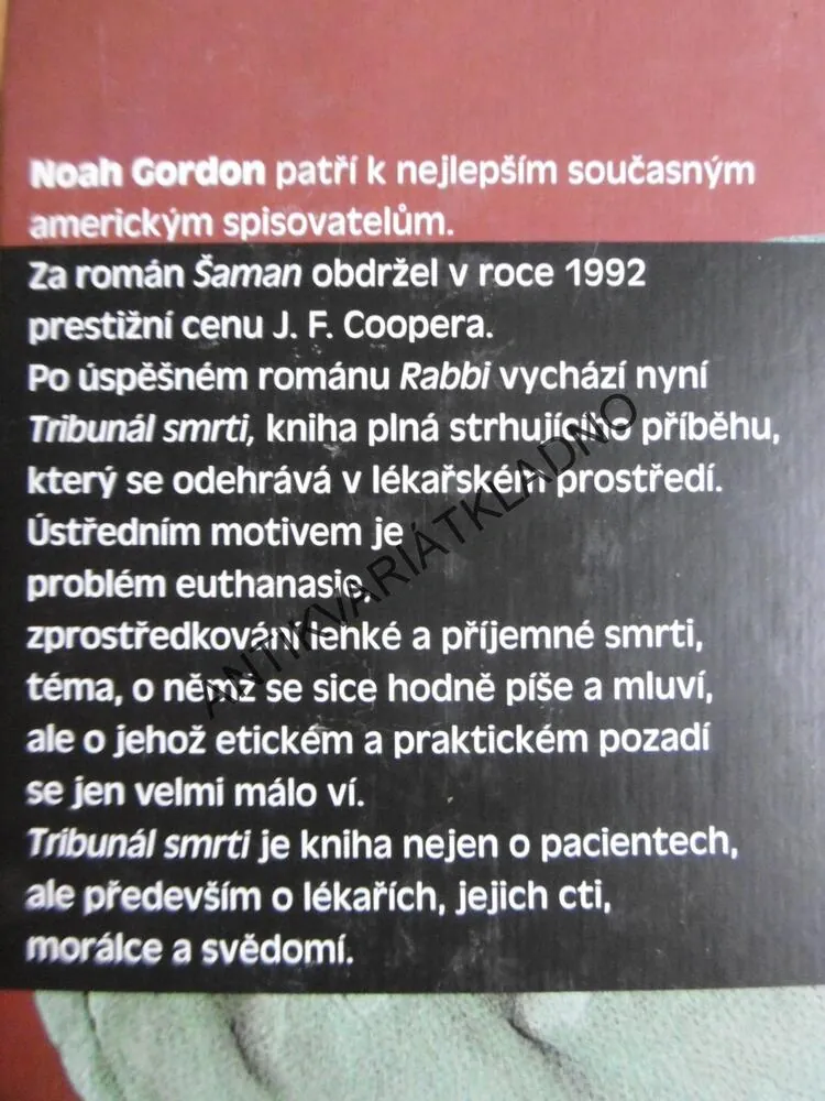 TRIBUNÁL SMRTI, NOAH GORDON, **an