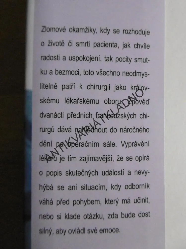 OPERAČNÍ SÁL, CHRISTIAN CABROL, **an