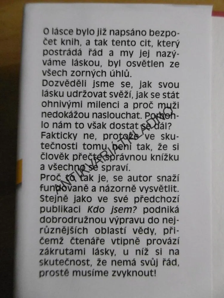 LÁSKA, NEUSPOŘÁDANÝ CIT, RICHARD DAVID PRECHT, **an