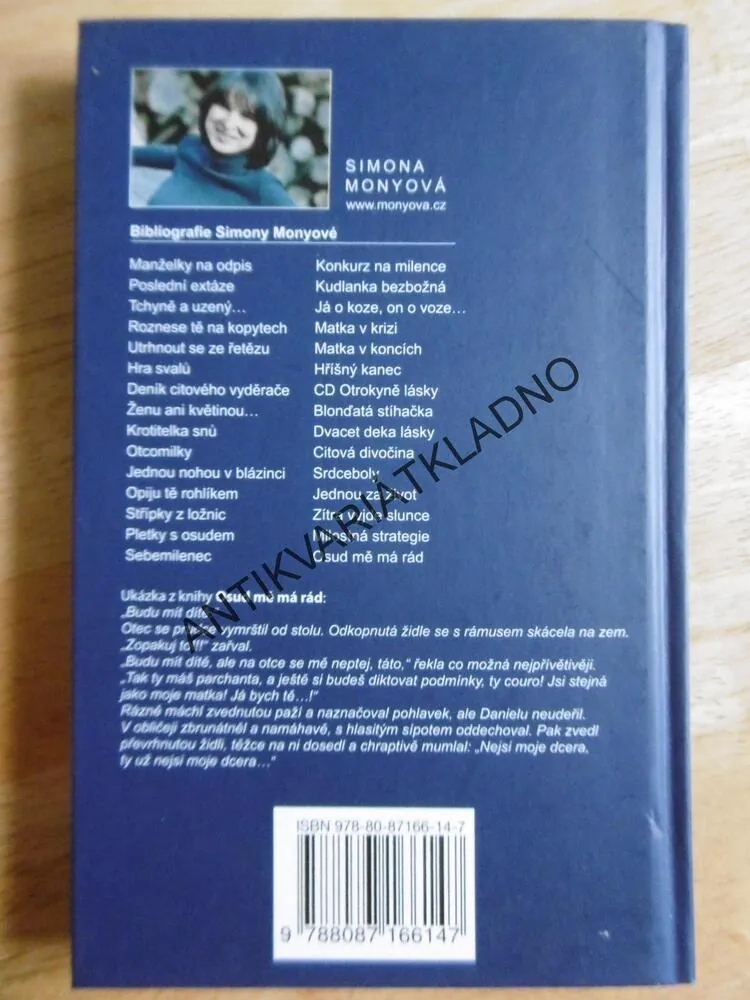 OSUD MĚ MÁ RÁD, SIMONA MONYOVÁ, **an