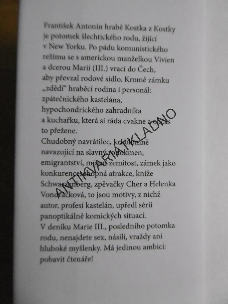 POSLEDNÍ ARISTOKRATKA, EVŽEN BOČEK, **an