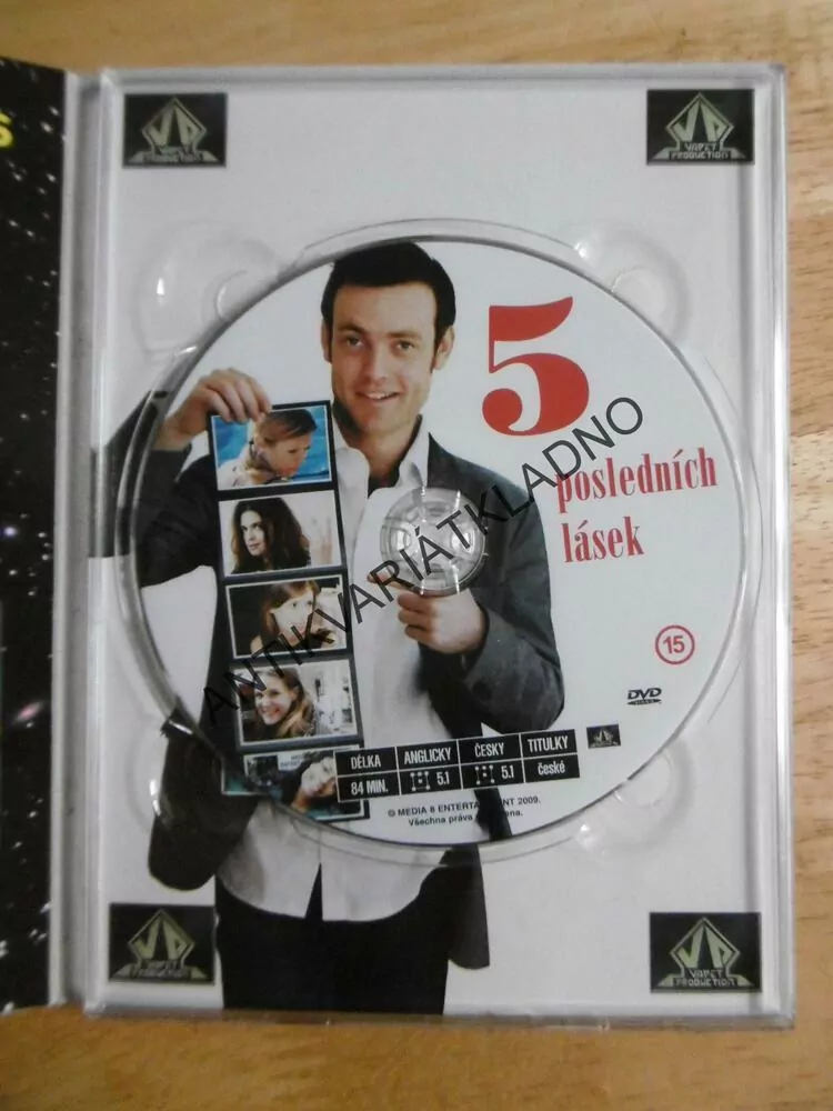 5 POSLEDNÍCH LÁSEK, DVD FILM 