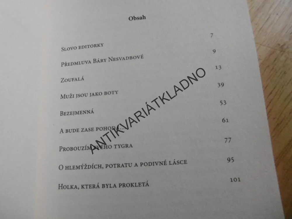 SEDM ŽEN DOKTORA CYNICKÉHO, BARBARA NESVADBOVÁ, **an