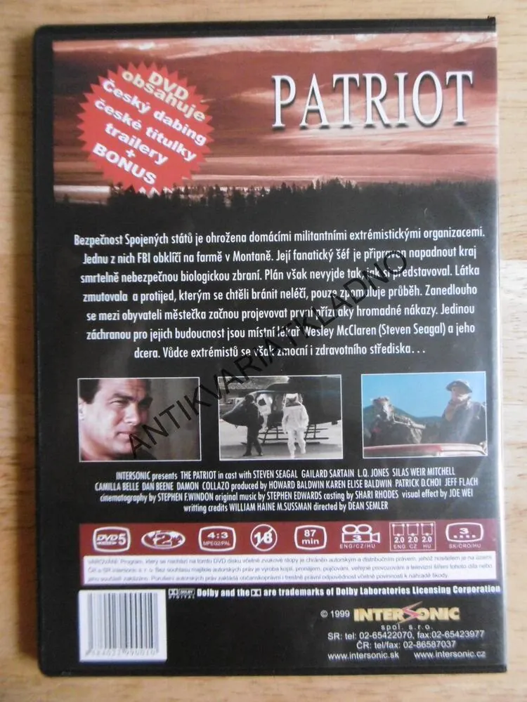 PATRIOT, STEVEN SEAGAL, DVD FILM 