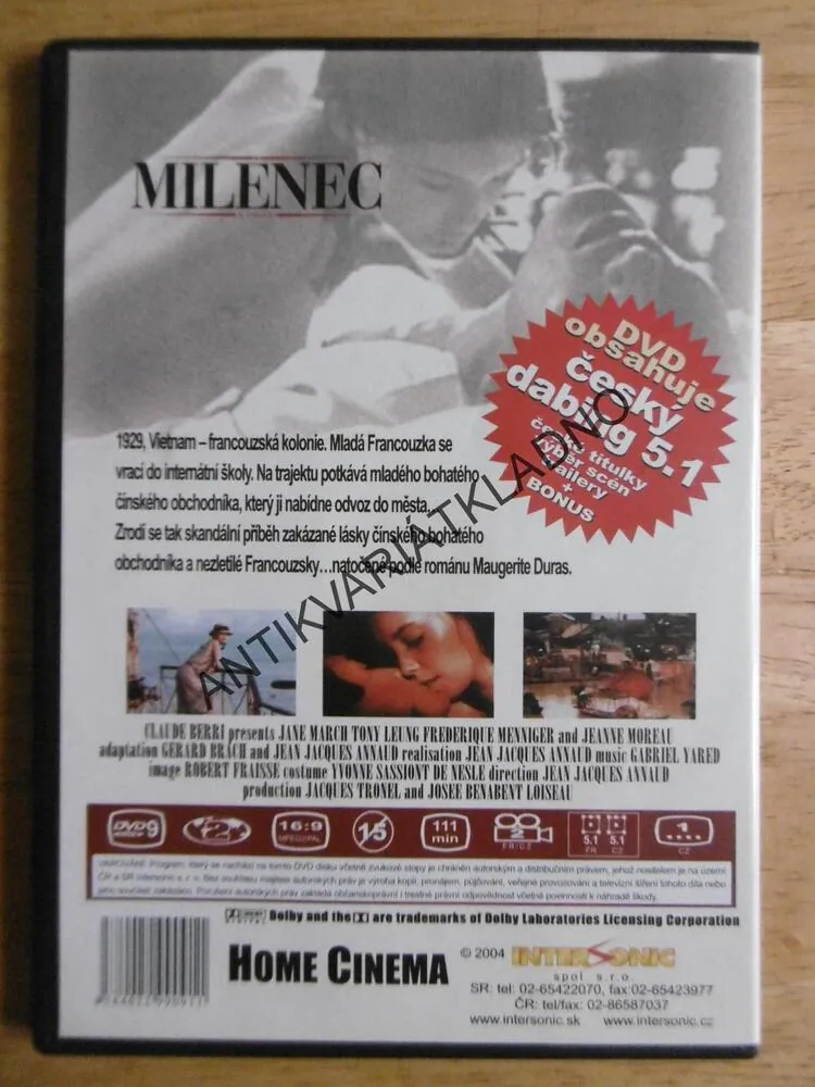 MILENEC, JANE MARCH, TONY LEUNG, DVD FILM