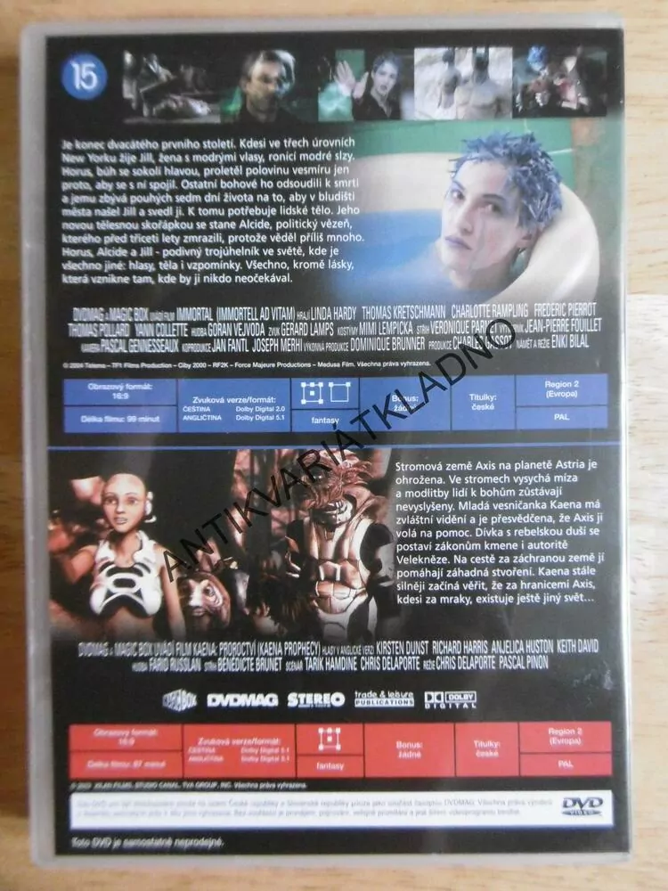 IMMORTAL, KAENA PROROCTVÍ,2X SCIFI NA 1 DVD FILM