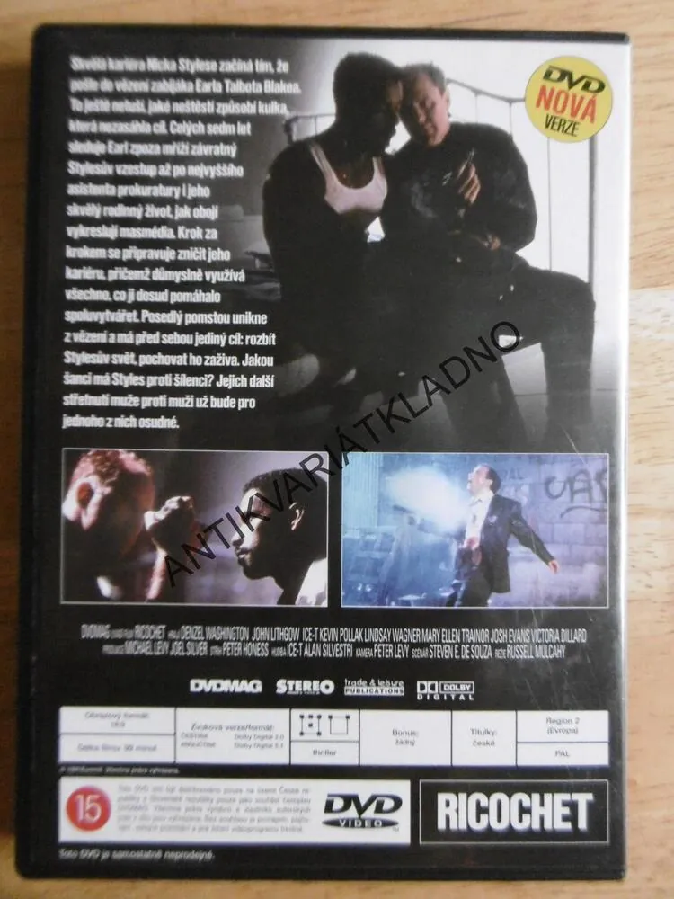 RICOCHET,  DVD FILM 