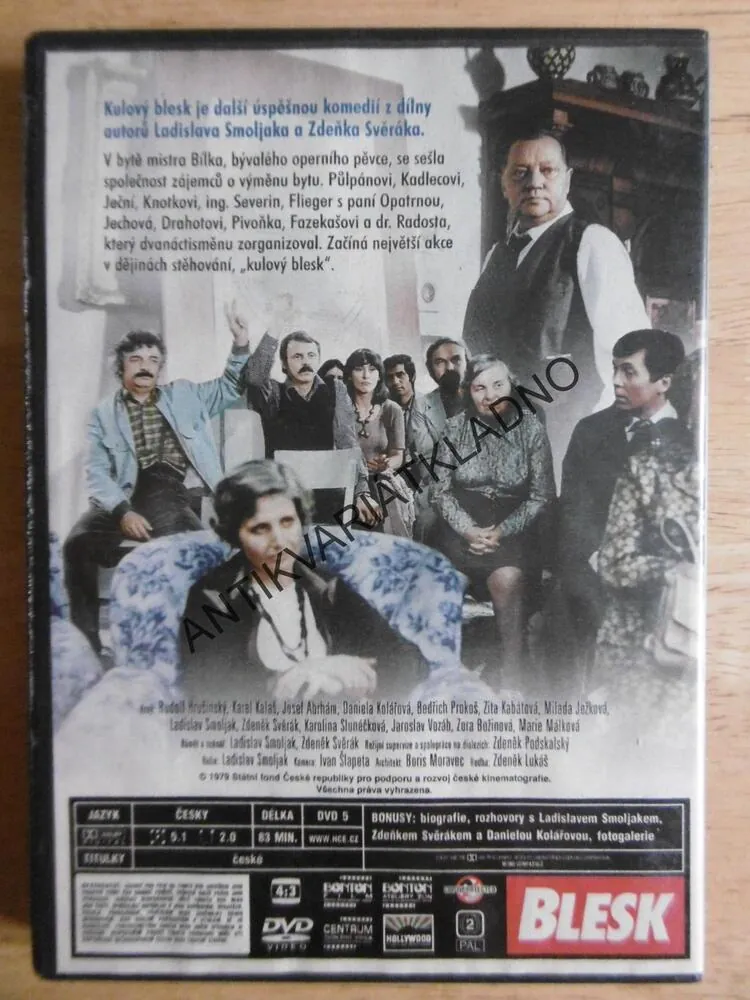 KULOVÝ BLESK, DVD FILM 