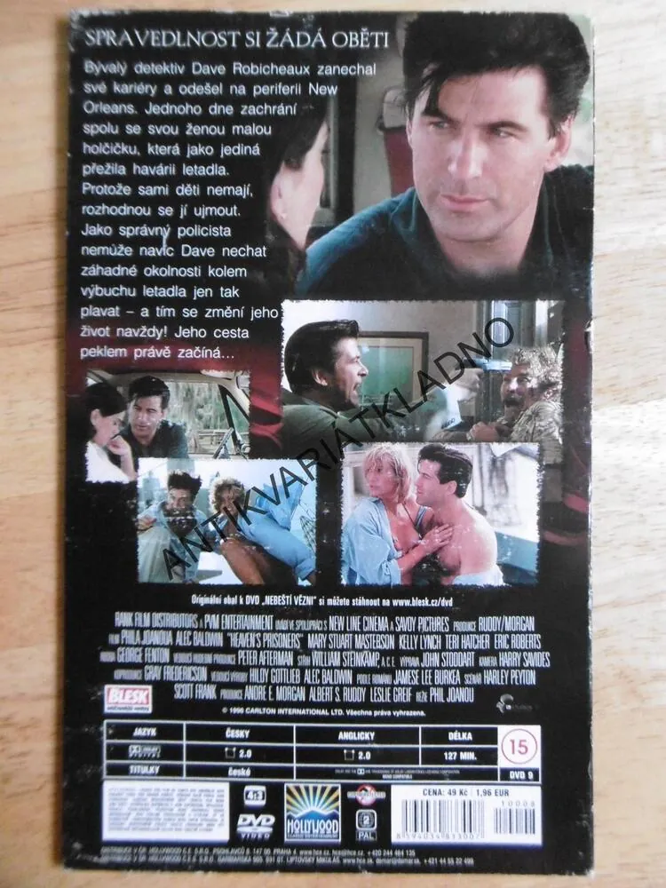 NEBEŠTÍ VĚZNI, ALEC BALDWIN, DVD FILM