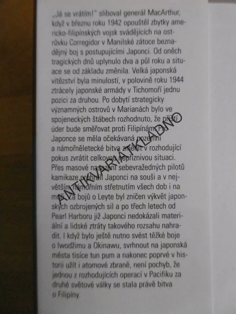 BOJ O FILIPÍNY, MILOŠ HUBÁČEK, **an