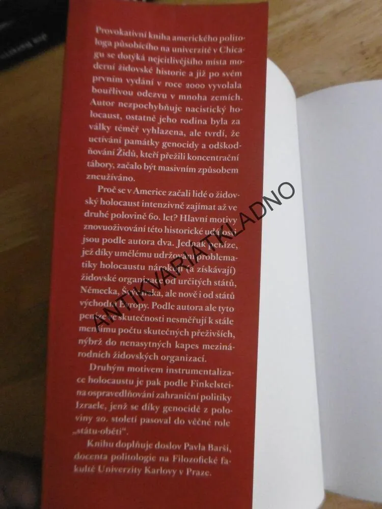 PRŮMYSL HOLOCAUSTU, NORMAN G. FINKELSTEIN