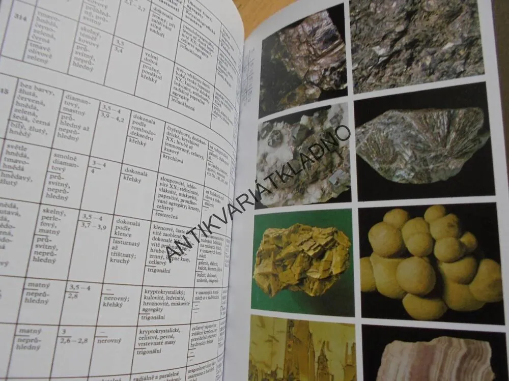 MINERÁLY, MINERALOGIE, J.BAUER, FR. TVRZ