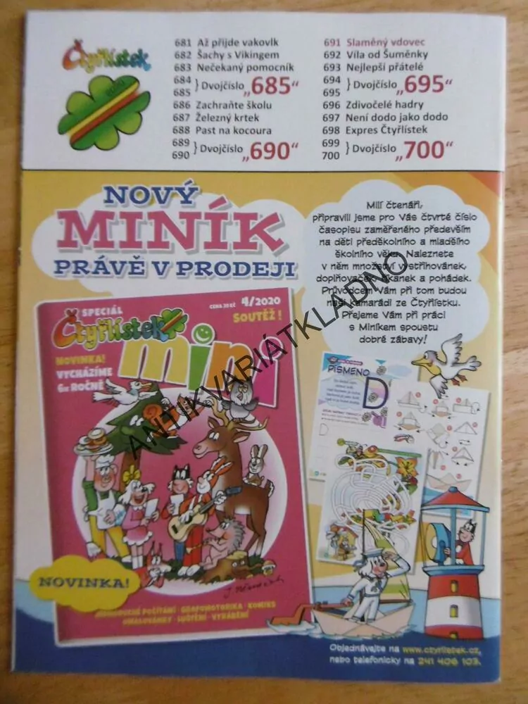 ČTYŘLÍSTEK 691 - SLAMĚNÝ VDOVEC