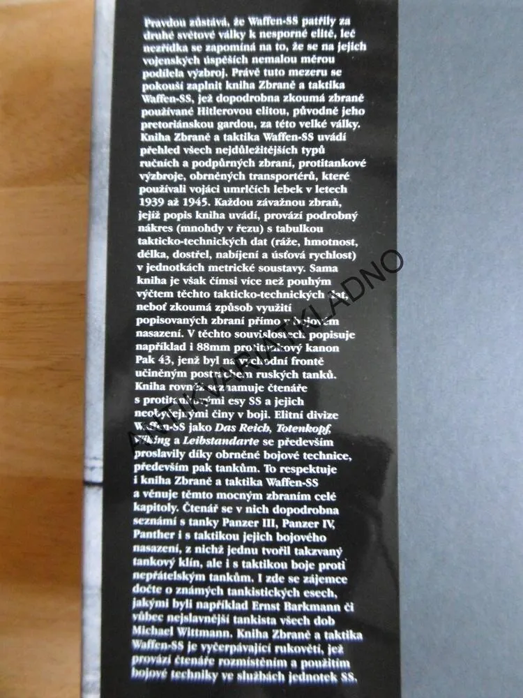 SS ZBRANĚ A TAKTIKA WAFFEN-SS, STEPHEN HART, **an