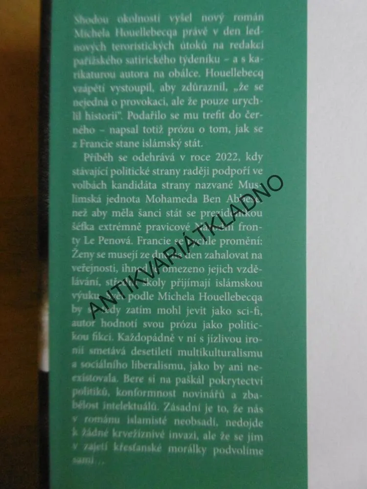 PODVOLENÍ, MICHEL HOUELLEBECQ, **an
