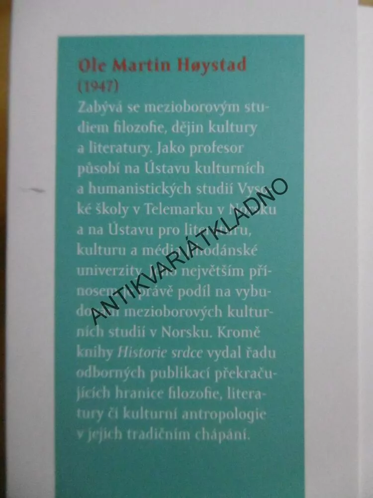 HISTORIE SRDCE, OLE MARTIN HOYSTAD, **an