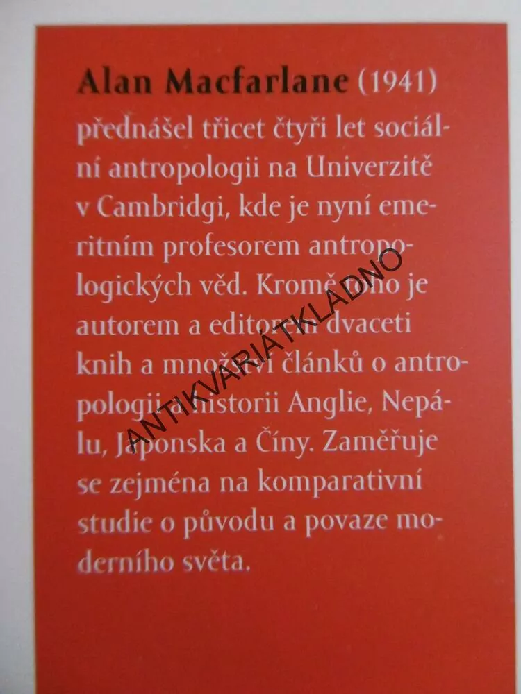 JAPONSKO ZA ZRCADLEM, ALAN MACFARLANE, **an