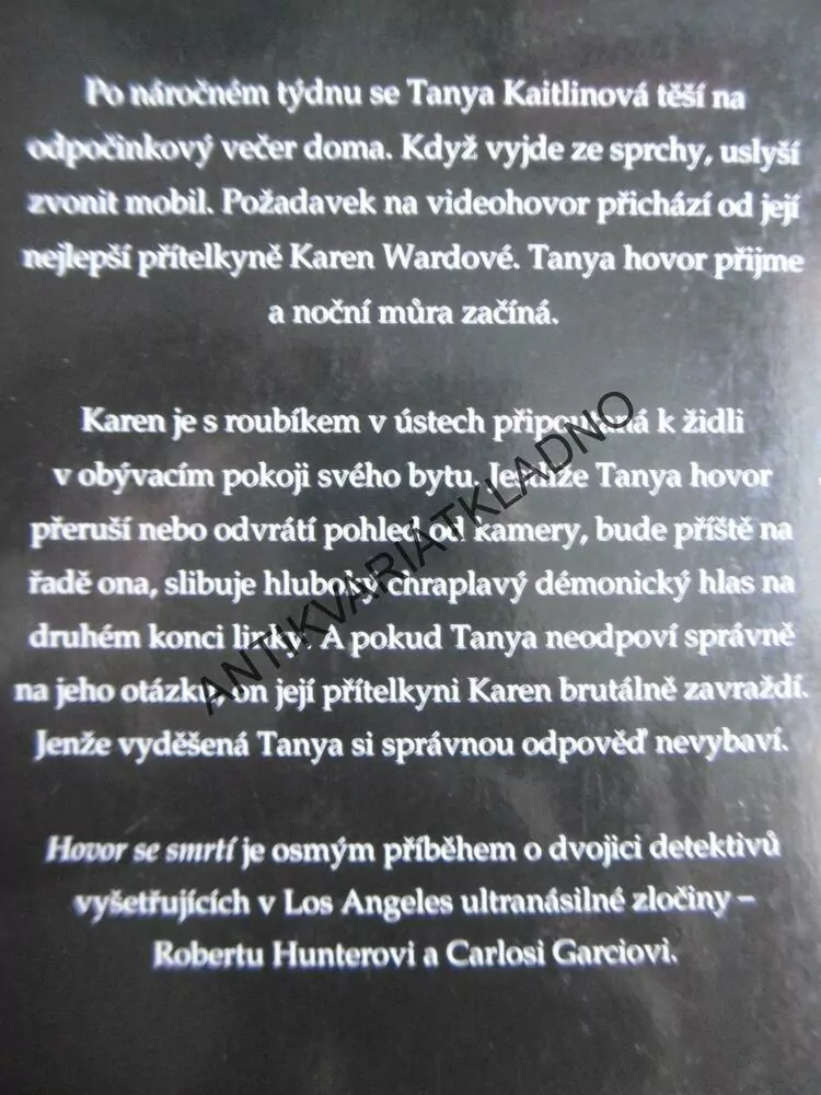 HOVOR SE SMRTÍ, CHRIS CARTER, **an