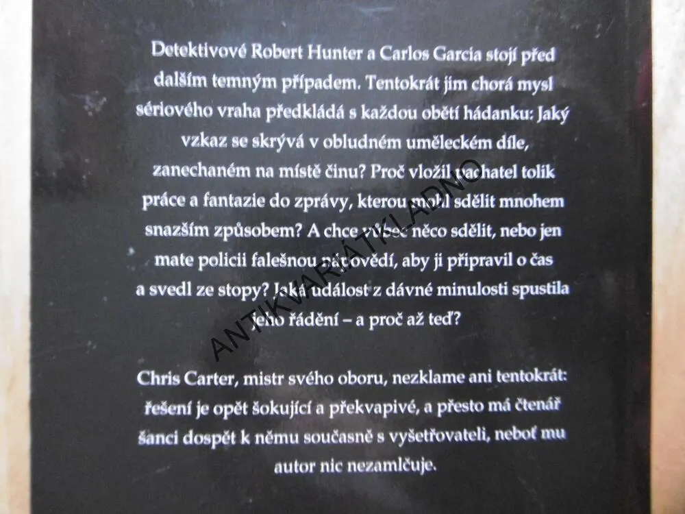SOCHAŘ SMRTI, CHRIS CARTER, **an