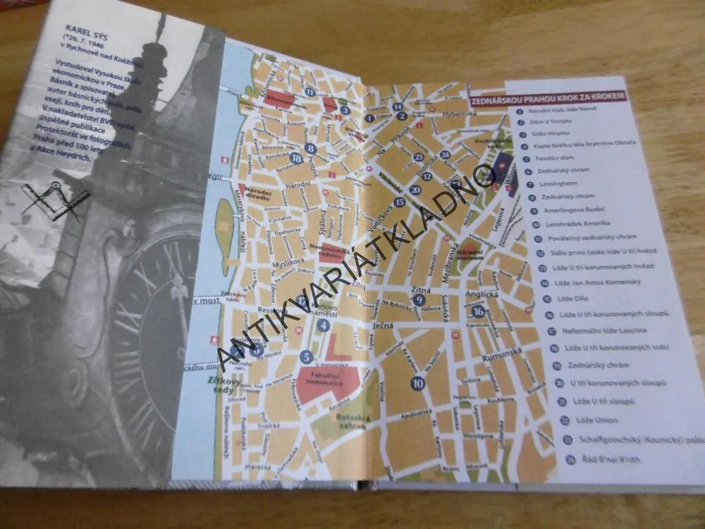 PRAHA ZEDNÁŘSKÁ, HISTORIE ZEDNÁŘSTVÍ, ZEDNÁŘI, KAREL SÝS AUTOGRAM S VĚNOVÁNÍM, **an