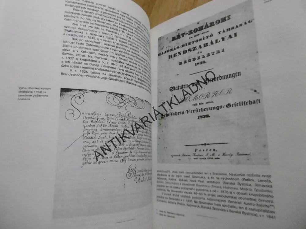 DĚJINY POJIŠŤOVNICTVÍ V ČESKOSLOVENSKU 1918-92,1-3, POJIŠŤOVNA