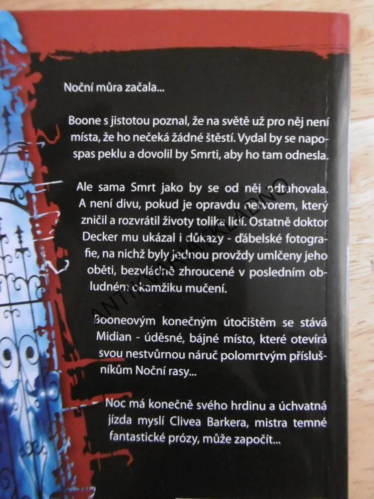 NOČNÍ RASA, CLIVE BARKER, **an