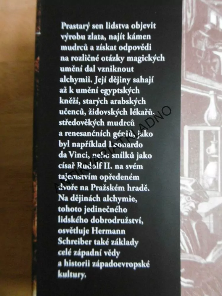 DĚJINY ALCHYMIE, HERMANN SCHREIBER, **an