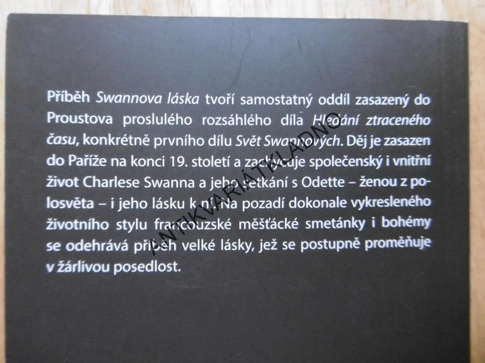 SWANNOVA LÁSKA, MARCEL PROUST, **an