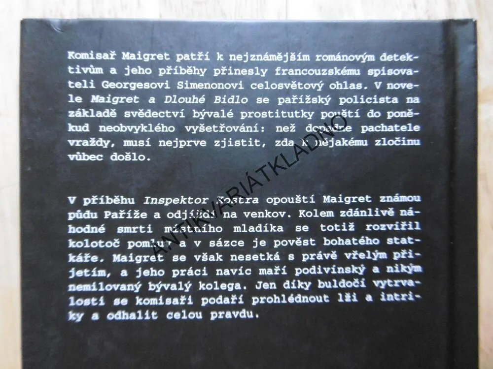 MAIGRET A DLOUHÉ BIDLO, INSPEKTOR KOSTRA, GEORGES SIMENON, **an