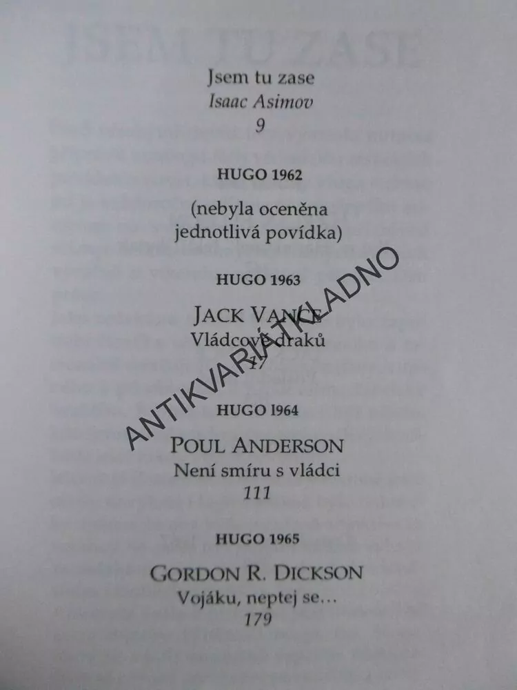 HUGO STORY 1962-1967, SCI-FI POVÍDKY, ISAAC ASIMOV AJ., **an