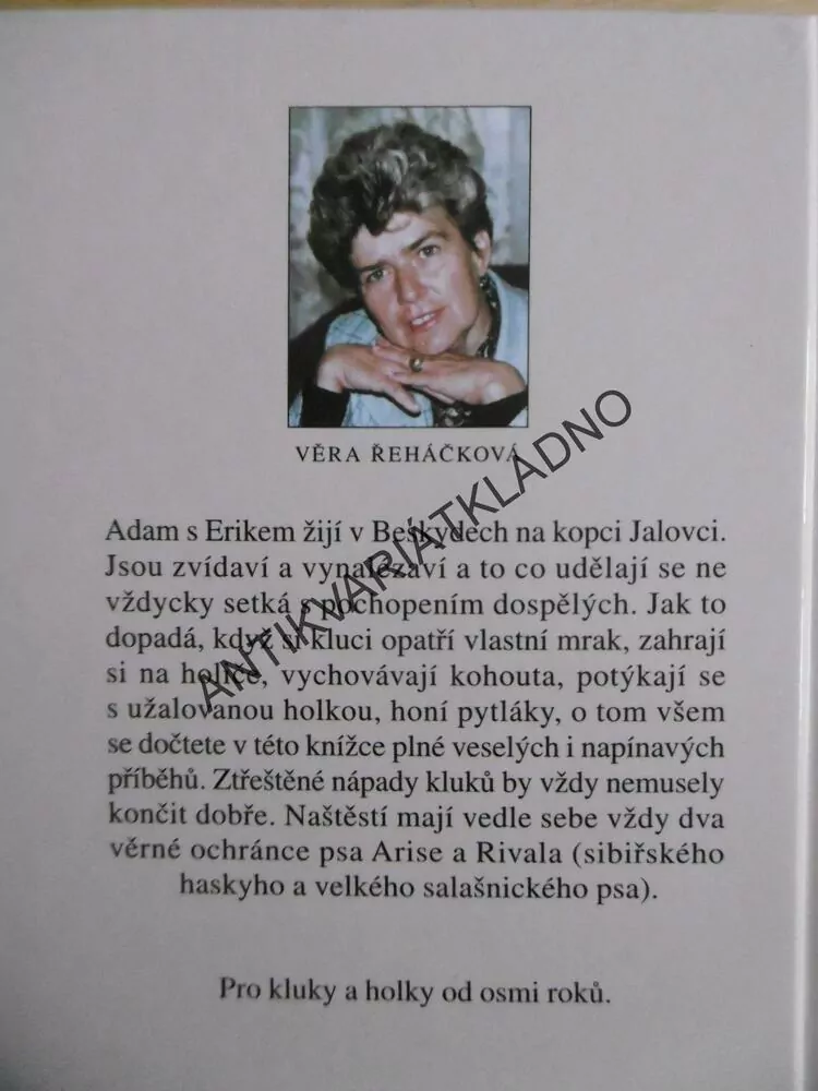 ADAMOVY A ERIKOVY ZÁŽITKY Z JALOVCE, VĚRA ŘEHÁČKOVÁ, **an