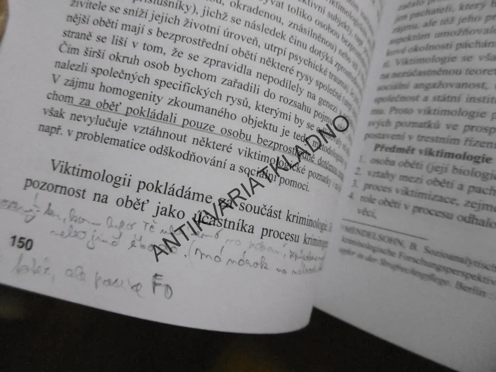 KRIMINOLOGIE, OTO NOVOTNÝ, JOSEF ZAPLETAL, **an