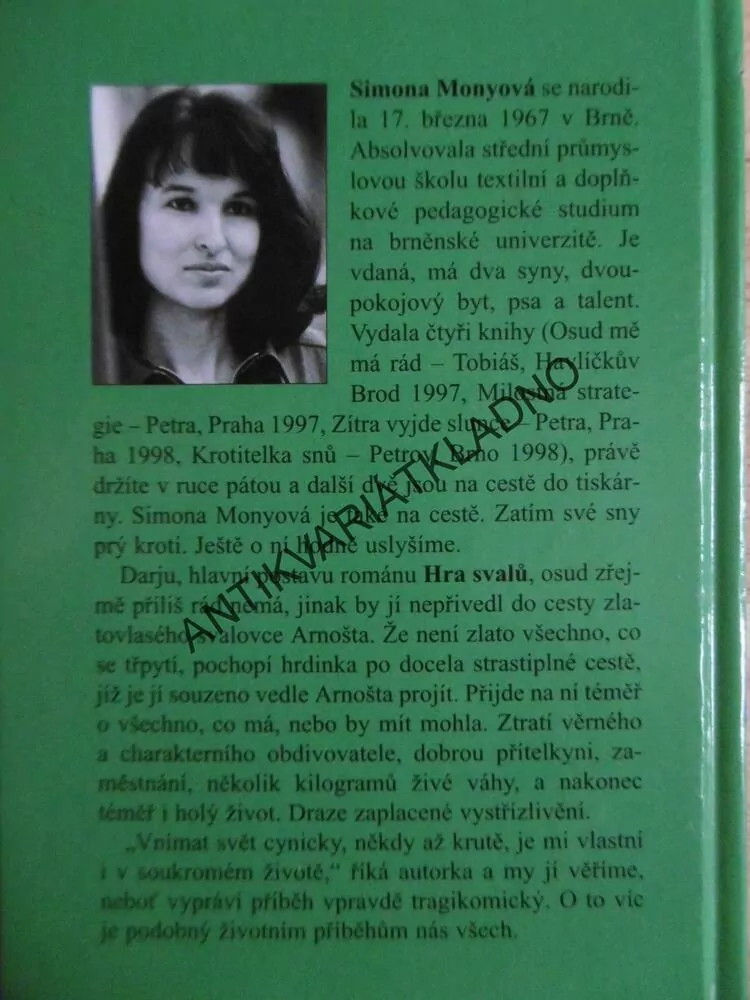 HRA SVALŮ, SIMONA MONYOVÁ, **an