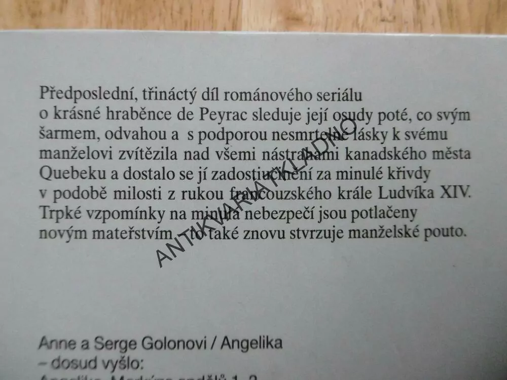 ANGELIKA CESTA NADĚJE, ANE A SERGE GOLON, **an