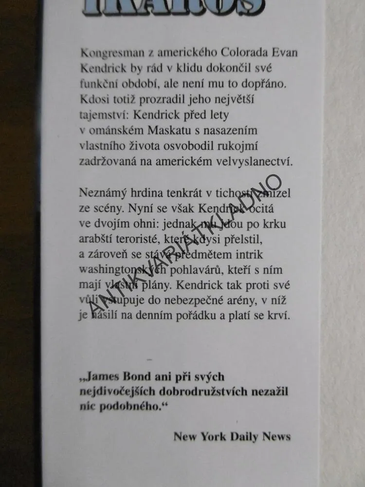 PLÁN IKAROS, ROBERT LUDLUM, **an
