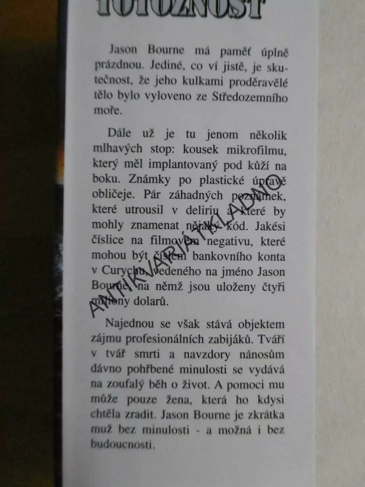 BOURNEOVA TOTOŽNOST, ROBERT LUDLUM, **an