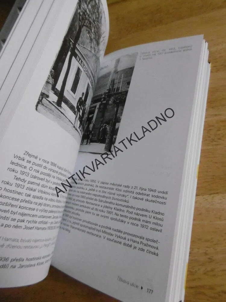 PRŮVODCE HISTORIÍ KLADENSKÝCH HOSTINCŮ, ZDENĚK POSPÍŠIL,1.DÍL STARÉ KLADNO, **an
