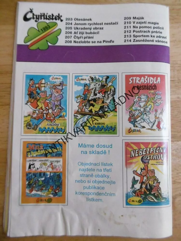 ČTYŘLÍSTEK 203 - OTESÁNEK