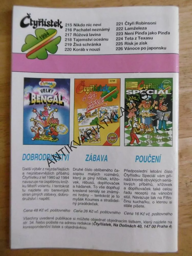 ČTYŘLÍSTEK 224 - TETA Z TEXASU