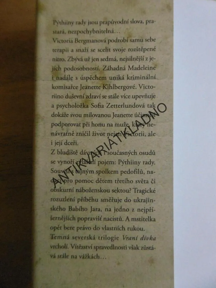 PÝTHIINY RADY, ERIK AXL SUND, VRANÍ DÍVKA 3., **an