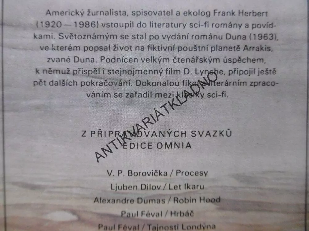DUNA, FRANK HERBERT, **an