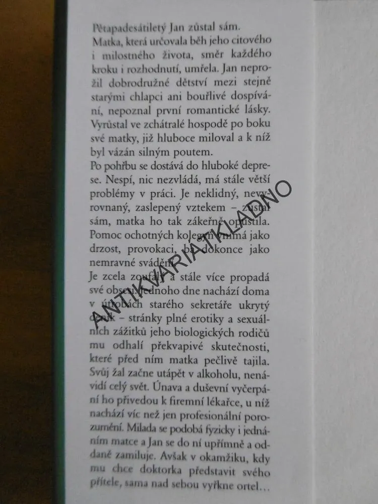 OIDIPŮV NÁVRAT, ANNA HESSOVÁ, **an