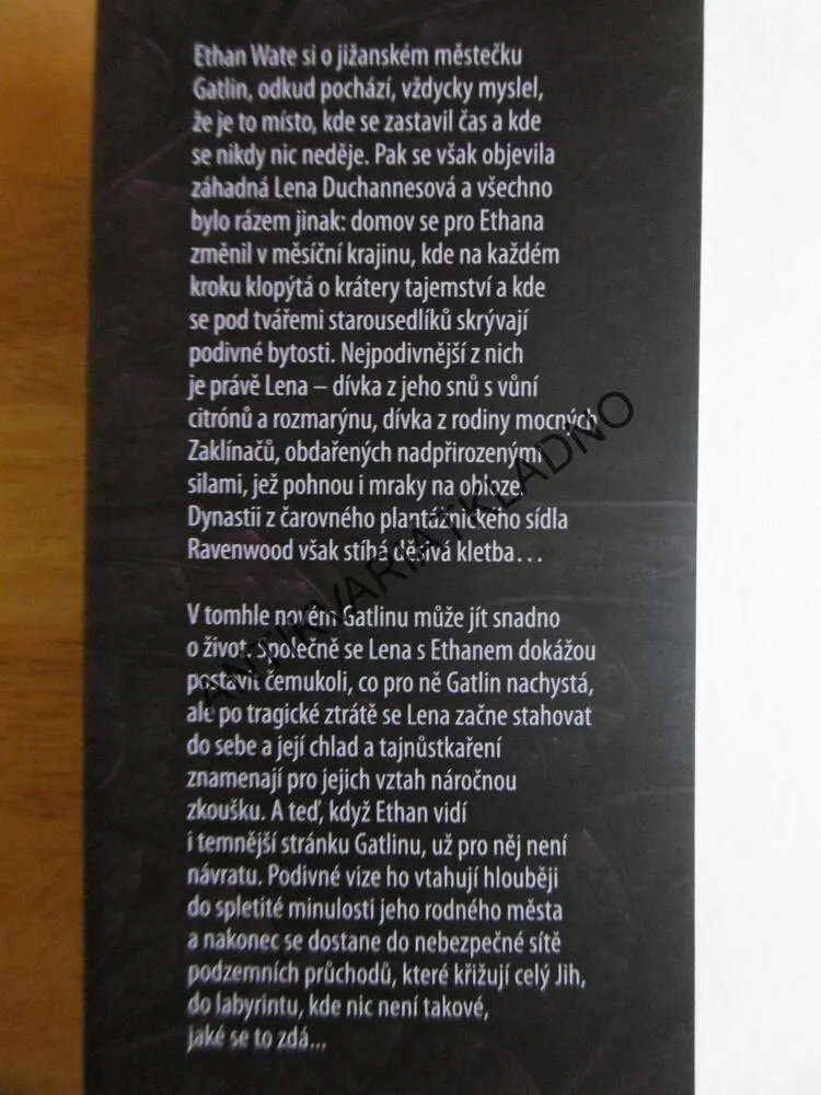 NÁDHERNÁ TEMNOTA, KAMI GARCIOVÁ, **an